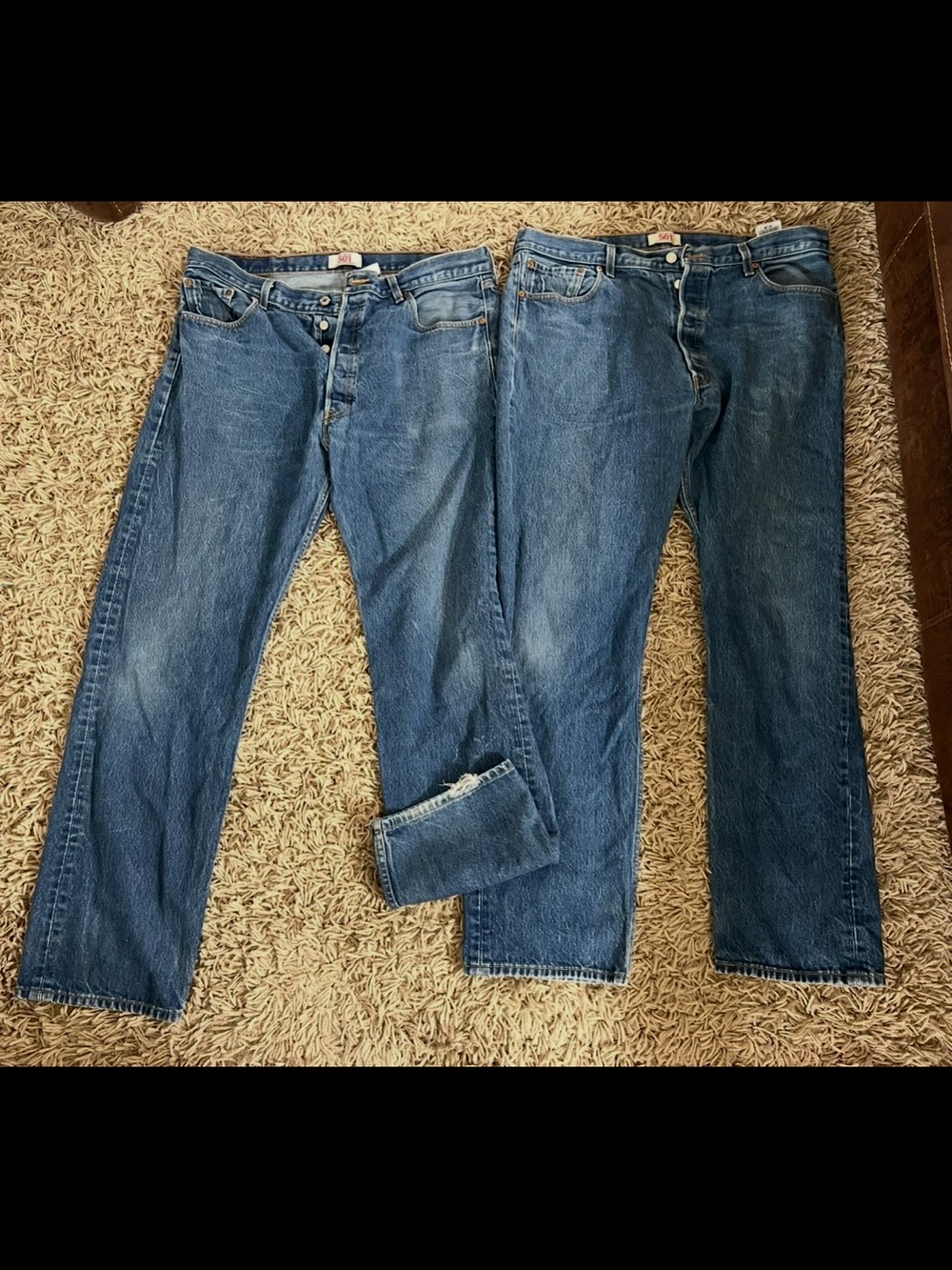 Levi's Men's 501 Straight Jeans in  Blue Denim 40 x 36